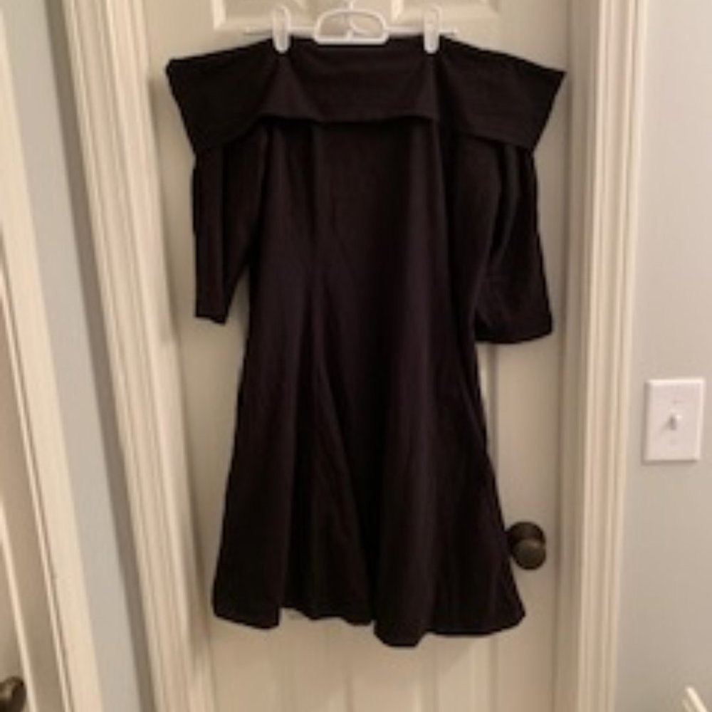 Black off the shoulder ASOS dress